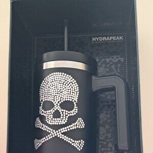 Hydrapeak Limited Edition Bling Bedazzled Skull Stainless Steel Insulated Tumble